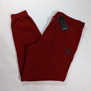 $119 True Religion Men's Red HS Ring Jogger Sweatpants Size L XL